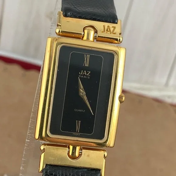 Vintage Jaz Paris French Designer Gold Watch Vintage Jaz Paris French Designer Gold 18K gold plated Watch  main image 2